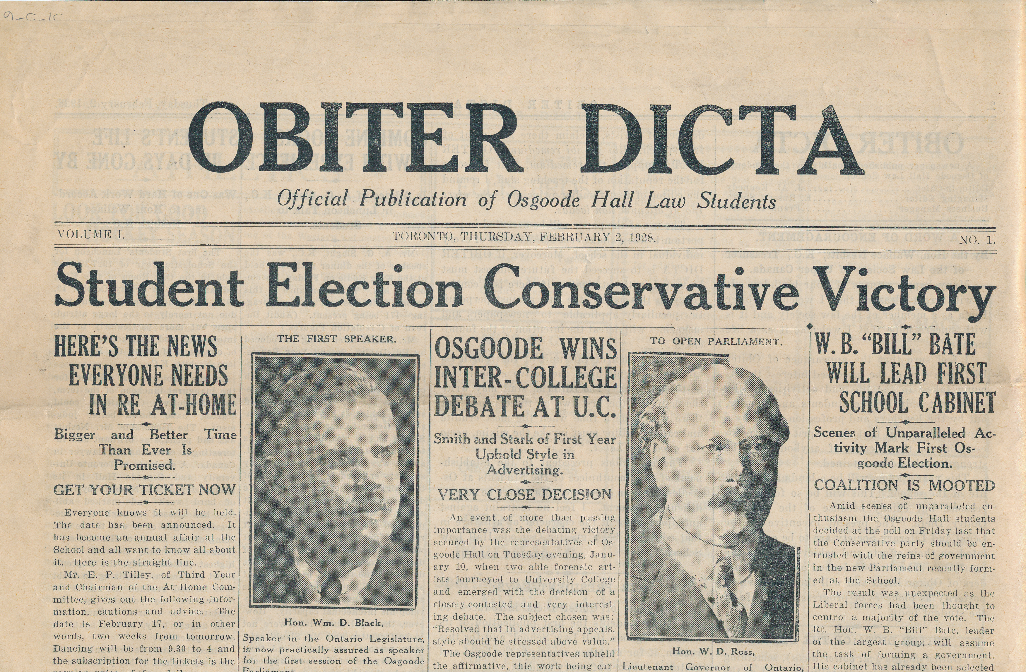 75 Years of Obiter Dicta | Law Society of Ontario